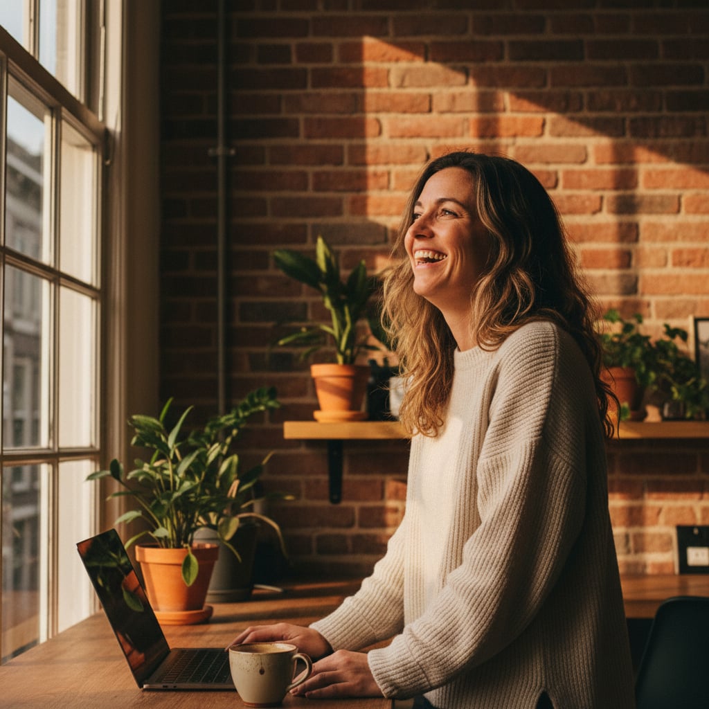 Founder aan het werk in een Amsterdams kantoor